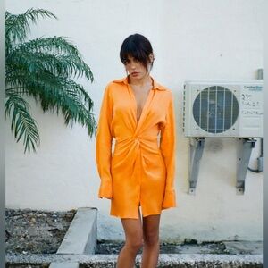 Zara Orange Dress XL